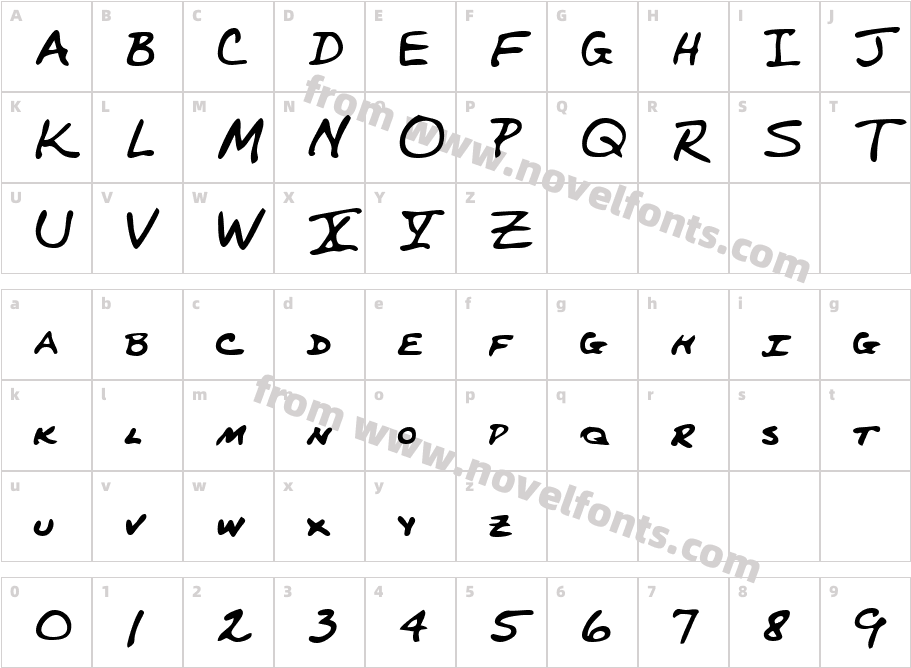 PerkinsHandCharacter Map