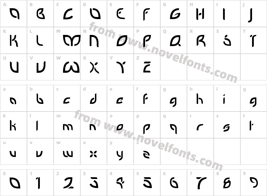 PetalGlyphCharacter Map