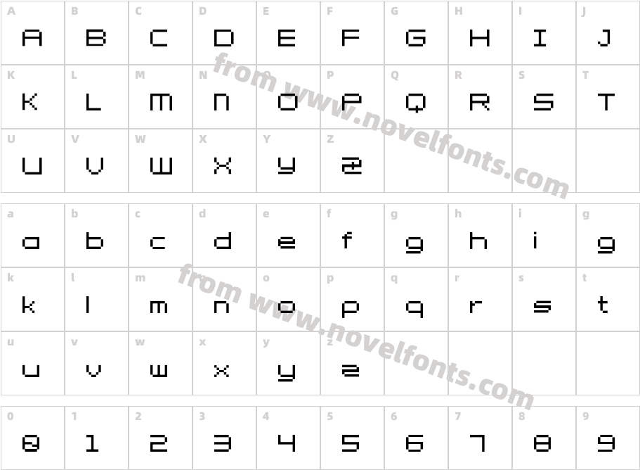 PetitCharacter Map