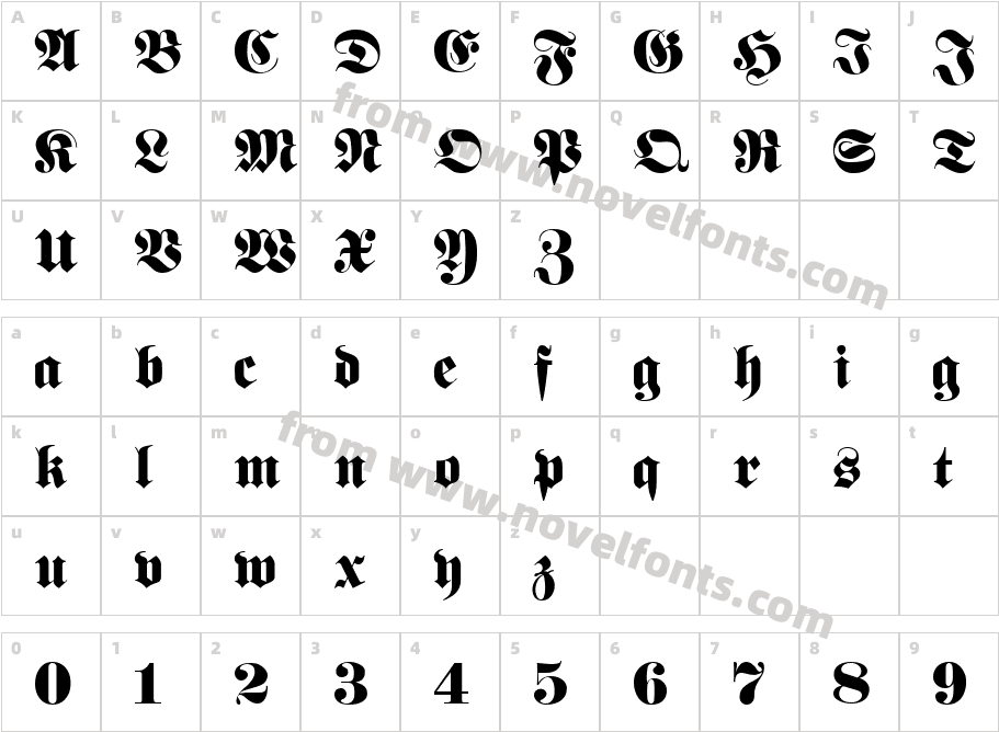 Phanrang-BoldCharacter Map