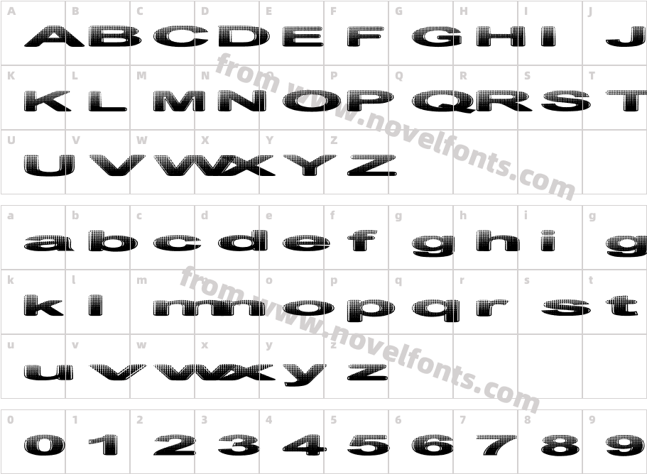 Philtered PhontCharacter Map