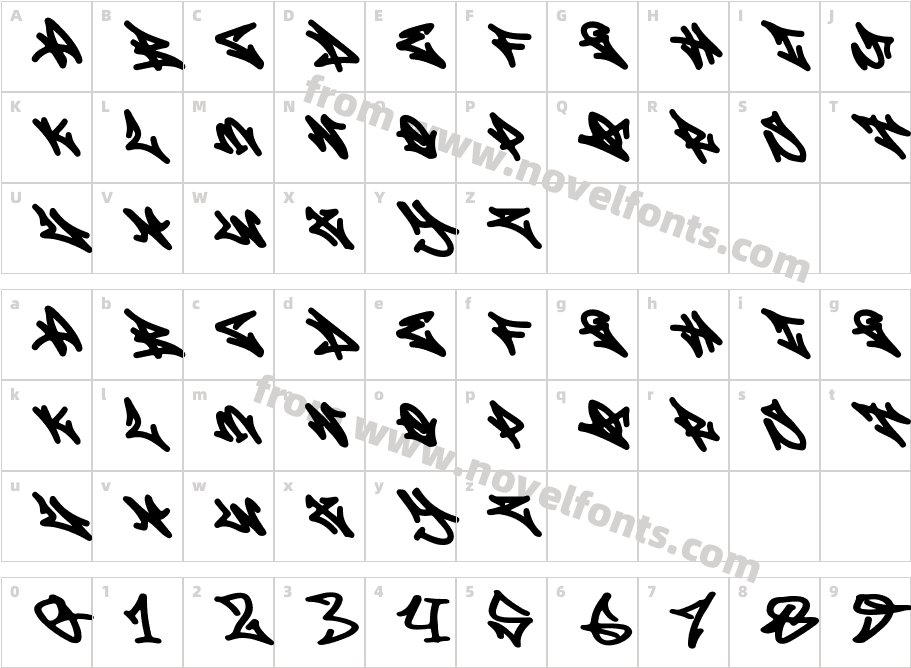 Phoenix Disaster GraffitiCharacter Map