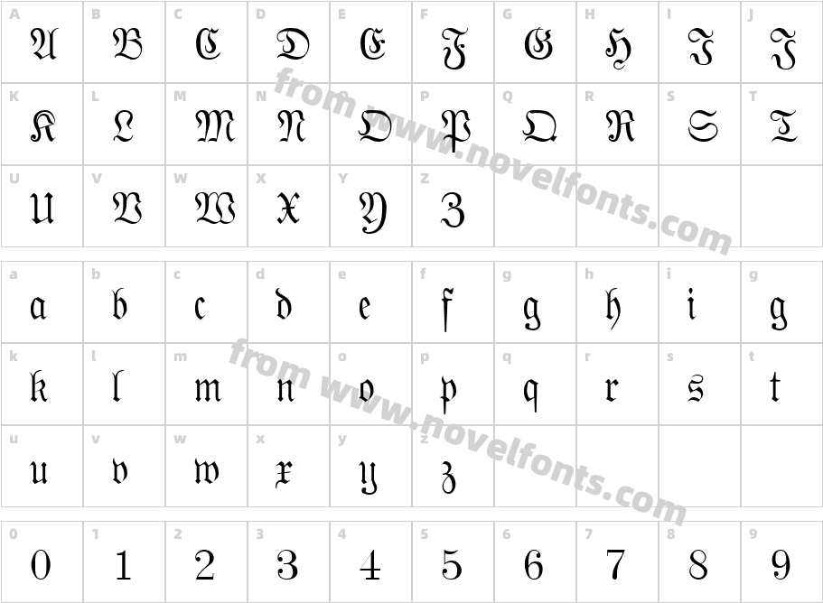 PhraxturedCharacter Map