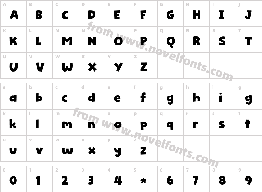 Picky Action DEMO RegularCharacter Map