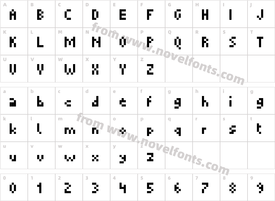 PicopixelCharacter Map