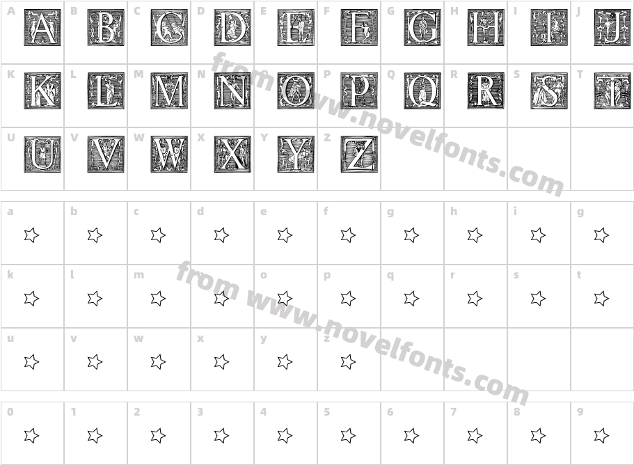 Picto GlyphsCharacter Map