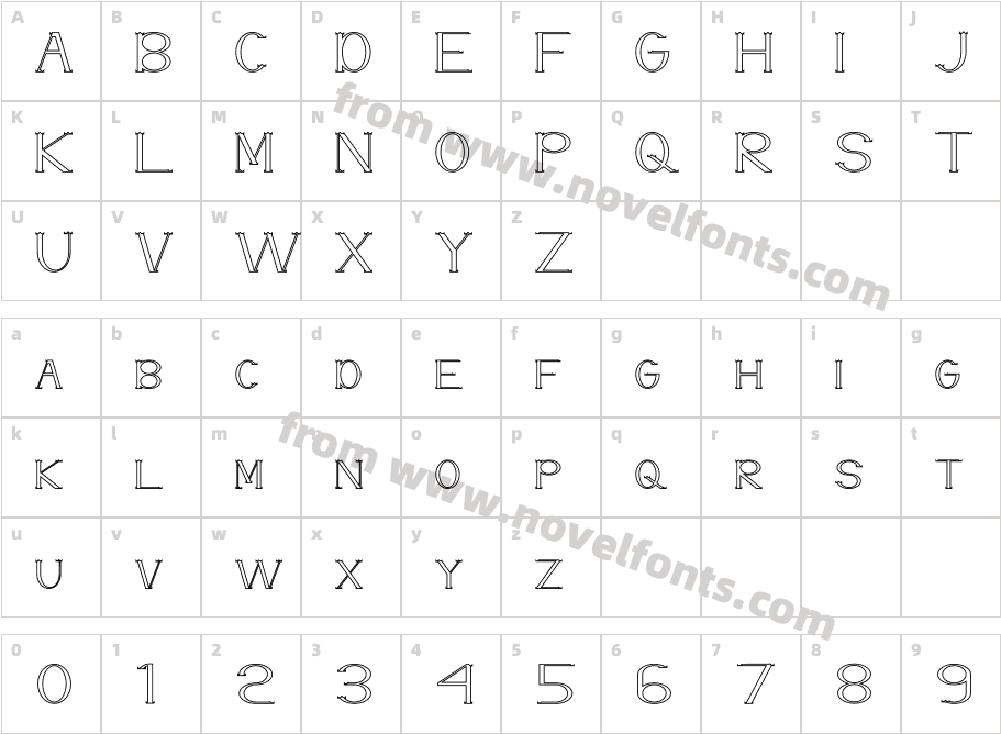 Pillar Yellow OutlineCharacter Map