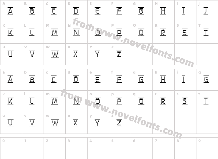 Pilot RegularCharacter Map