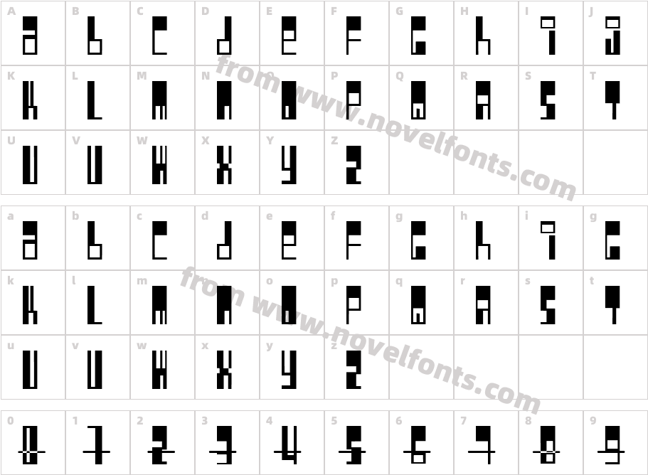 Pimpbot 5000Character Map