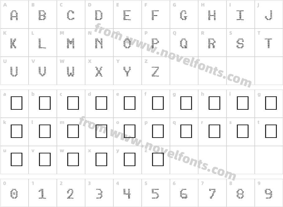 Pinball DataCharacter Map