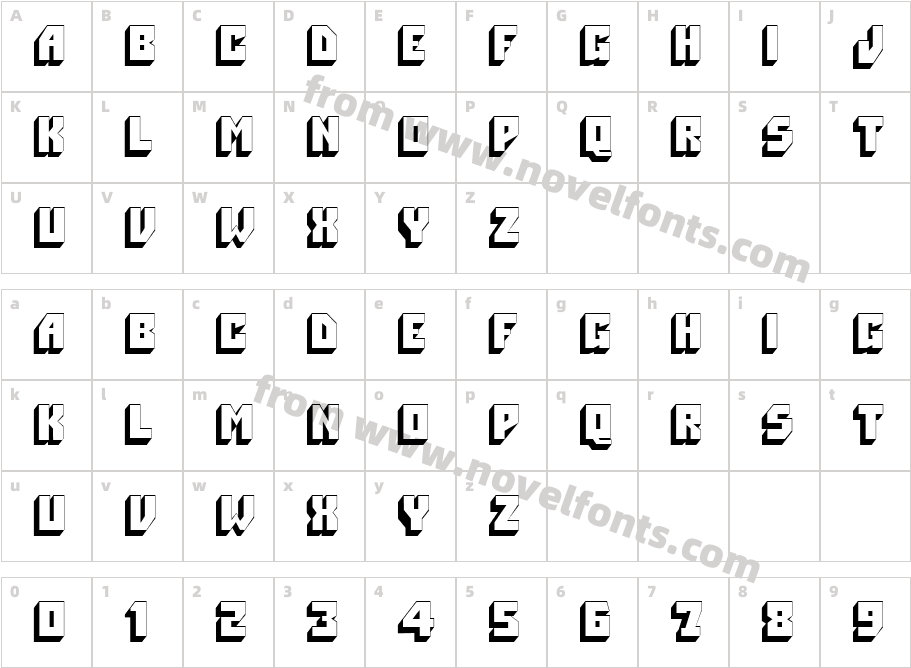 Pioneer RegularCharacter Map