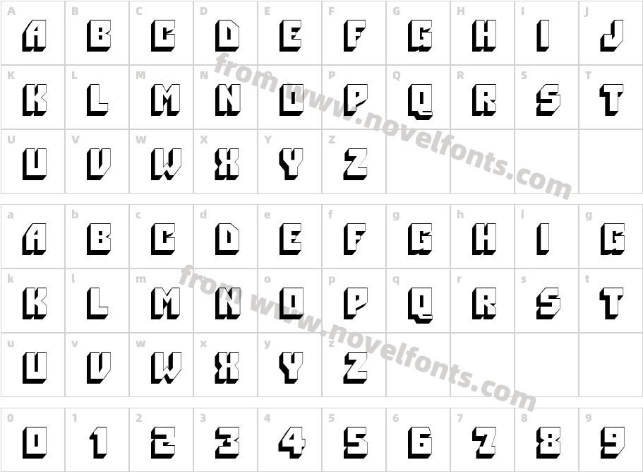 PioneerITCbyBT-RegularCharacter Map