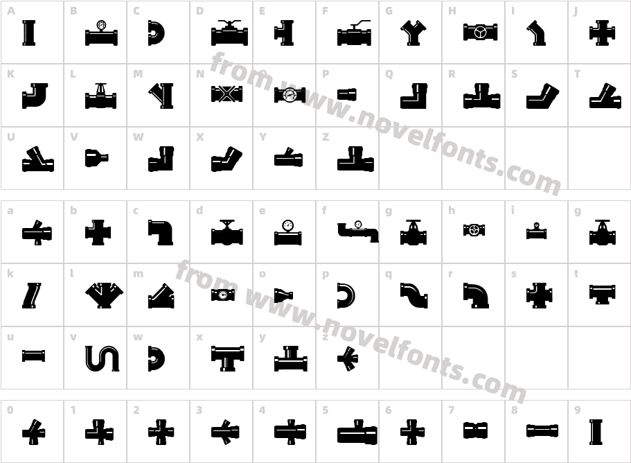 Pipe FittingCharacter Map