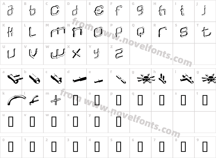 PiperalphaCharacter Map