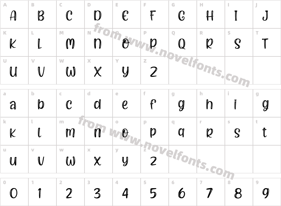 Pithick CrispyCharacter Map