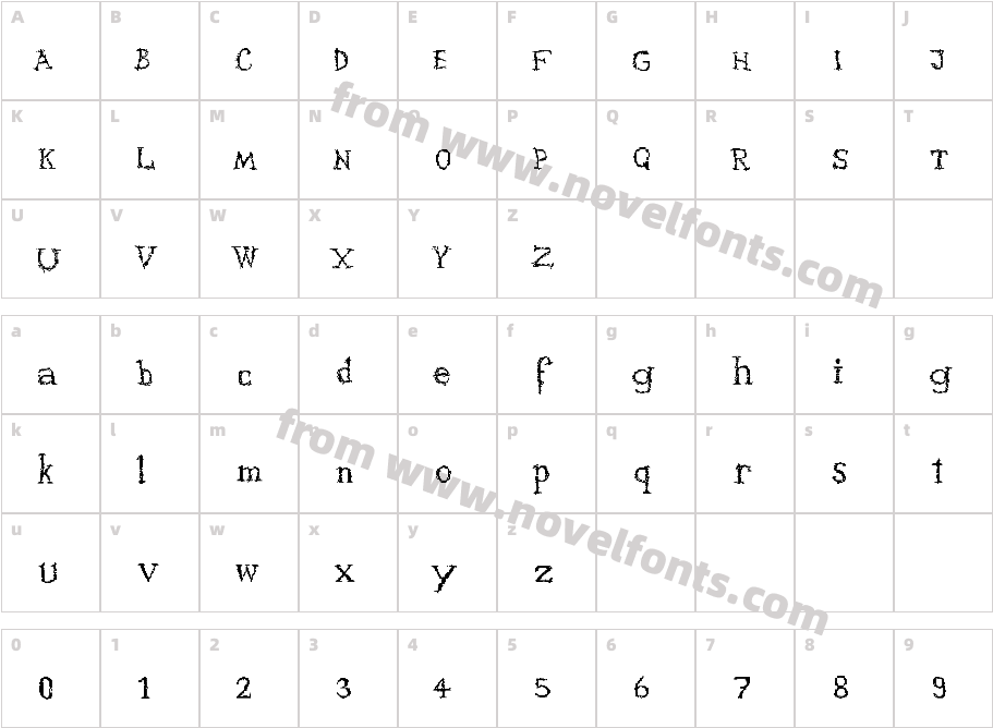 PixXaryCharacter Map