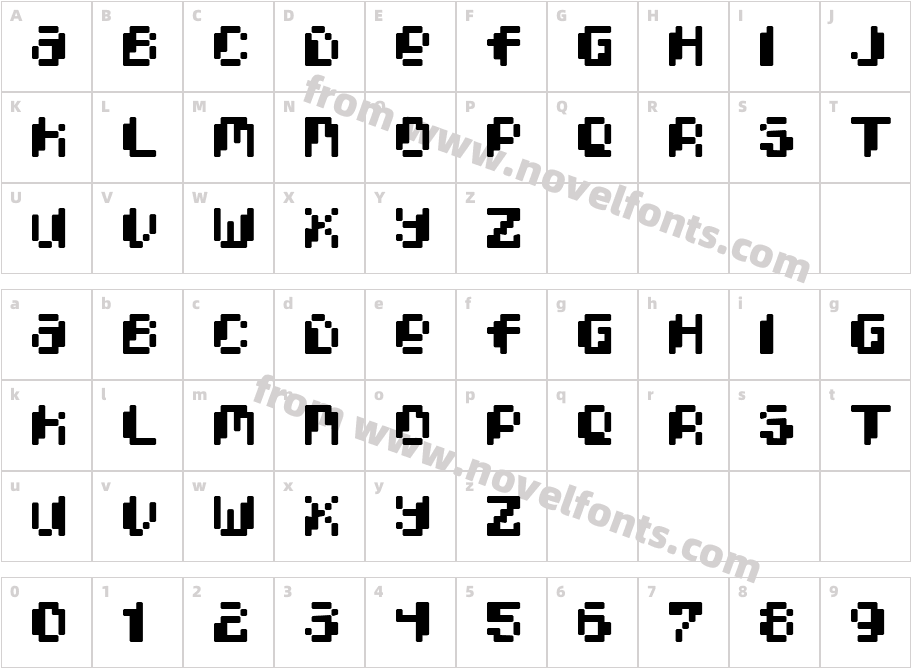 Pixcel PhatCharacter Map