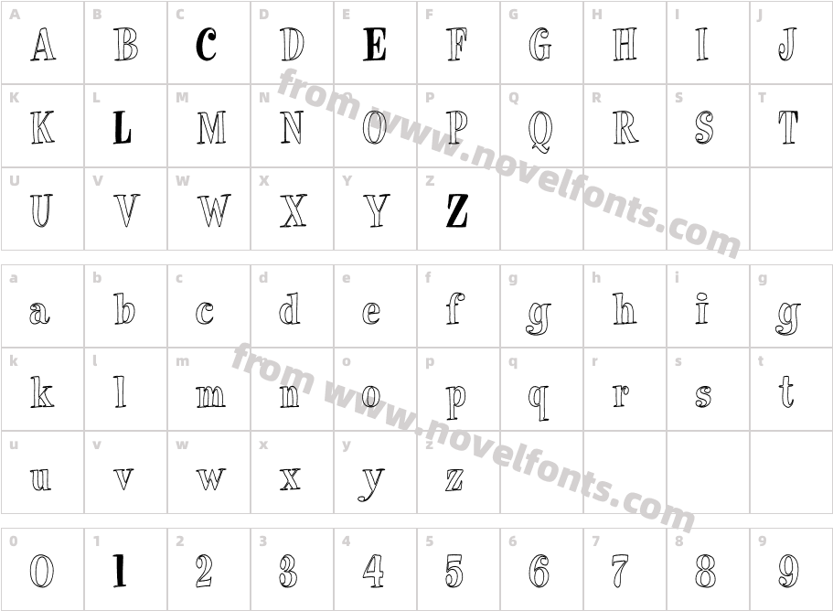 Pixie-HCCharacter Map