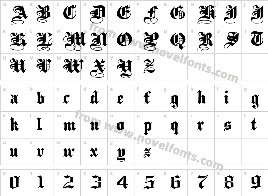 PlainBlackWide NormalCharacter Map