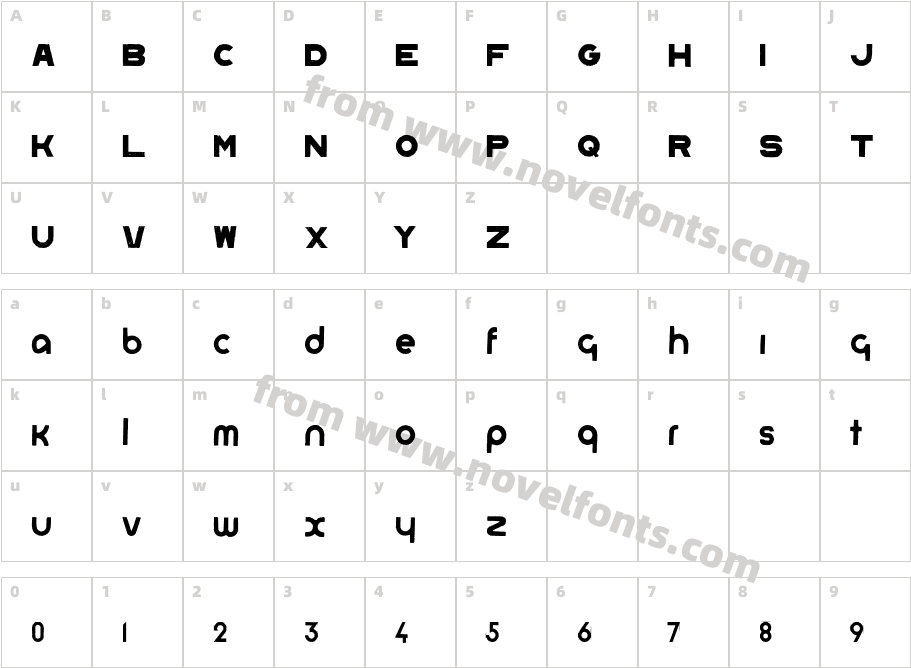 PlakatbauCharacter Map