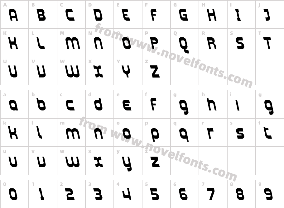 Plasmatica Rev Bold ItalicCharacter Map