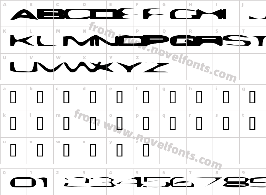 PlattmaskCharacter Map