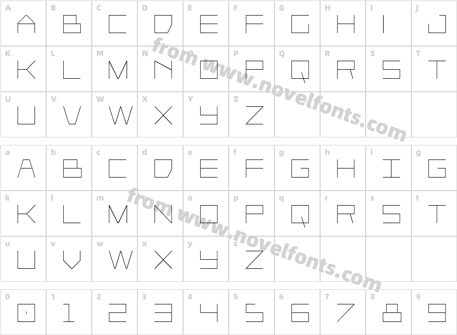 Player 1 Up CondensedCharacter Map