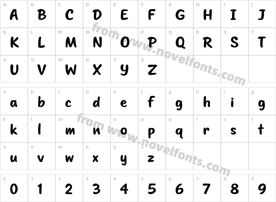 Pochi (DEMO)Character Map