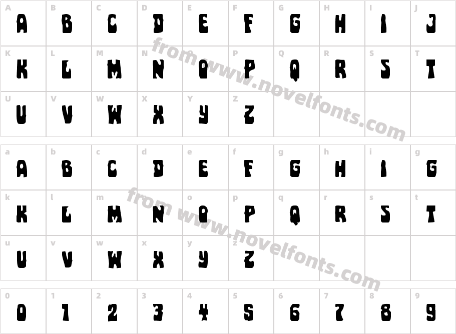 Pocket Monster ExpandedCharacter Map