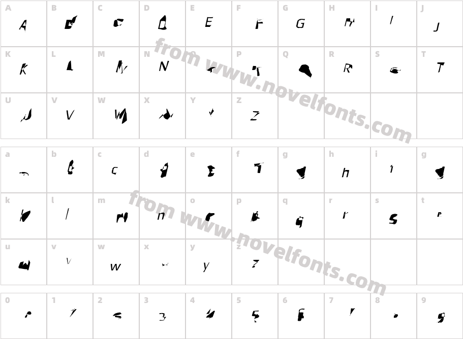 PointerCharacter Map