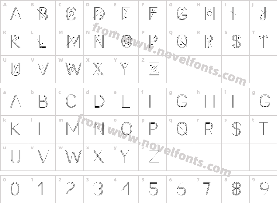 Points & LinesCharacter Map