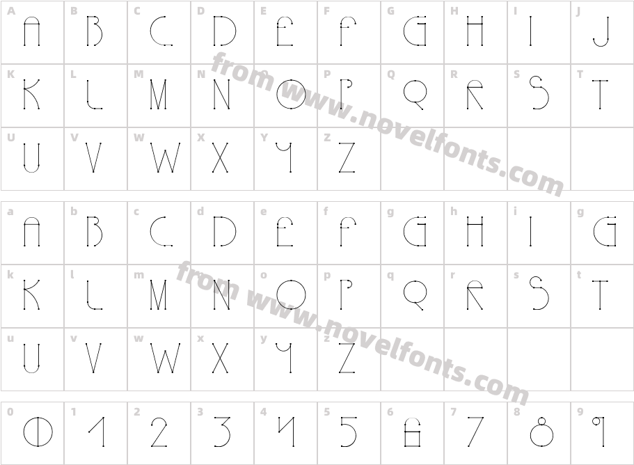 Polyline TypoCharacter Map