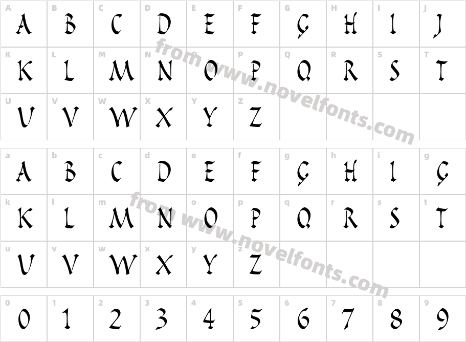 PompeijanaLT Std RomanCharacter Map