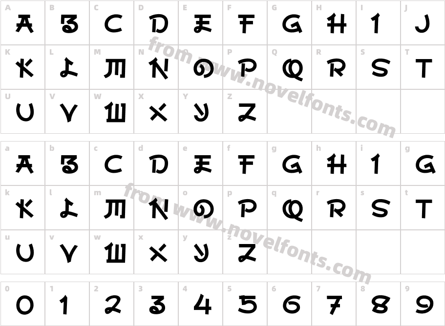 Arigatou GozaimasuCharacter Map