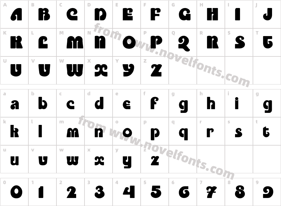 PookyDisplayCharacter Map