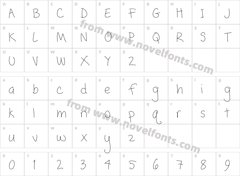 PopcornMountain-CondThinCharacter Map