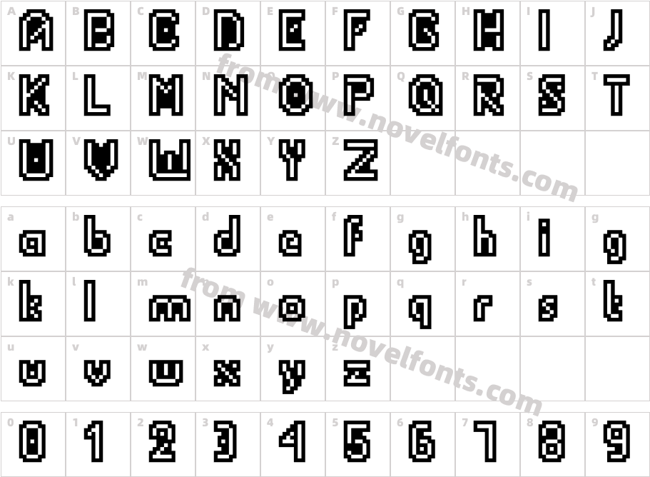 Portable Tube OutlCharacter Map