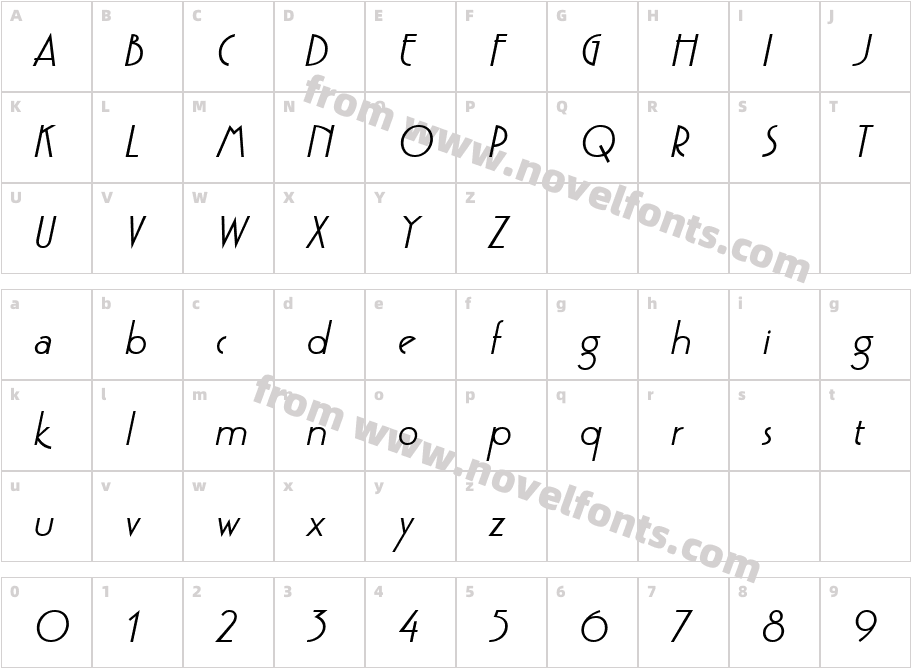 Pouf S Si Semibold ItalicCharacter Map