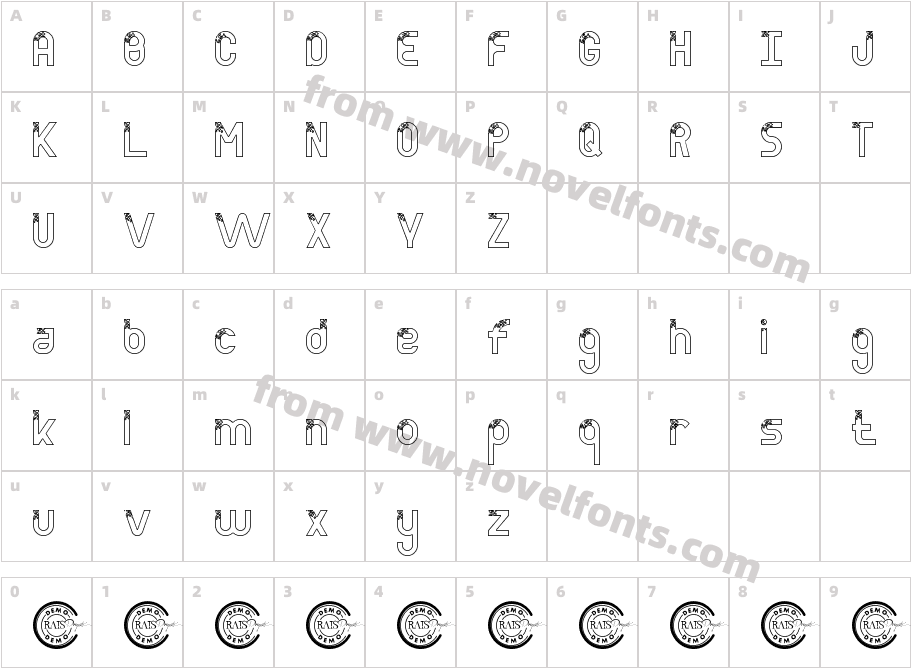 Power Clean Demo OutlineCharacter Map