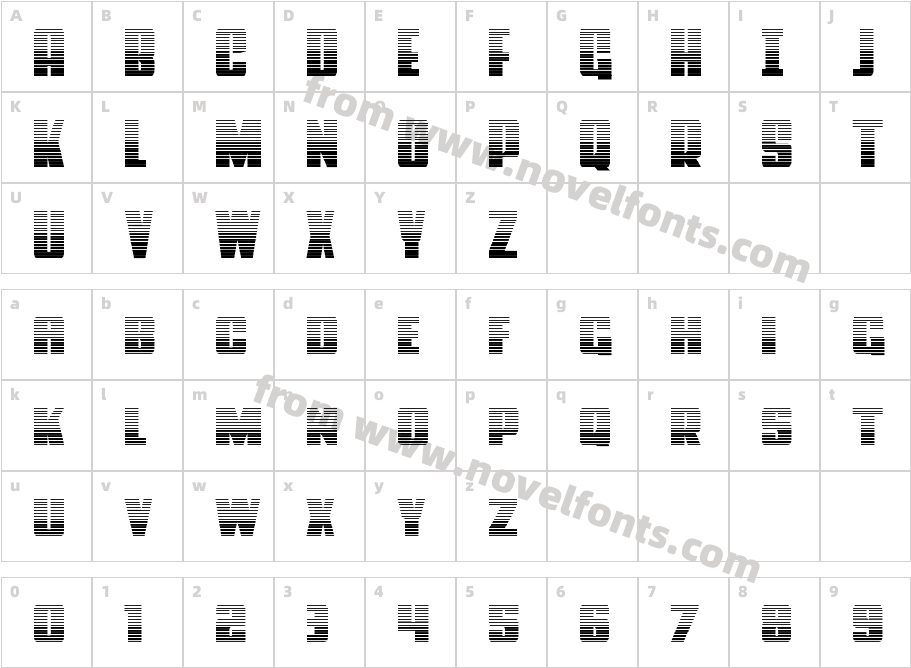 Power Lord GradientCharacter Map