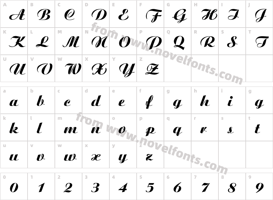 AristonCharacter Map