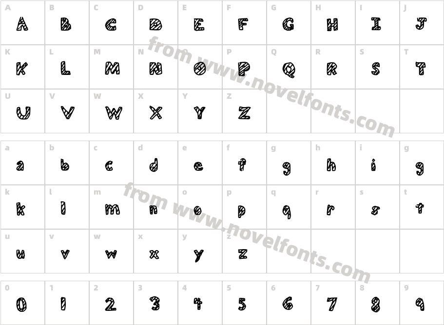 Preschool MediumCharacter Map