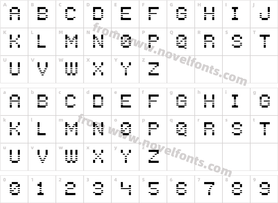 Press any key to continueCharacter Map