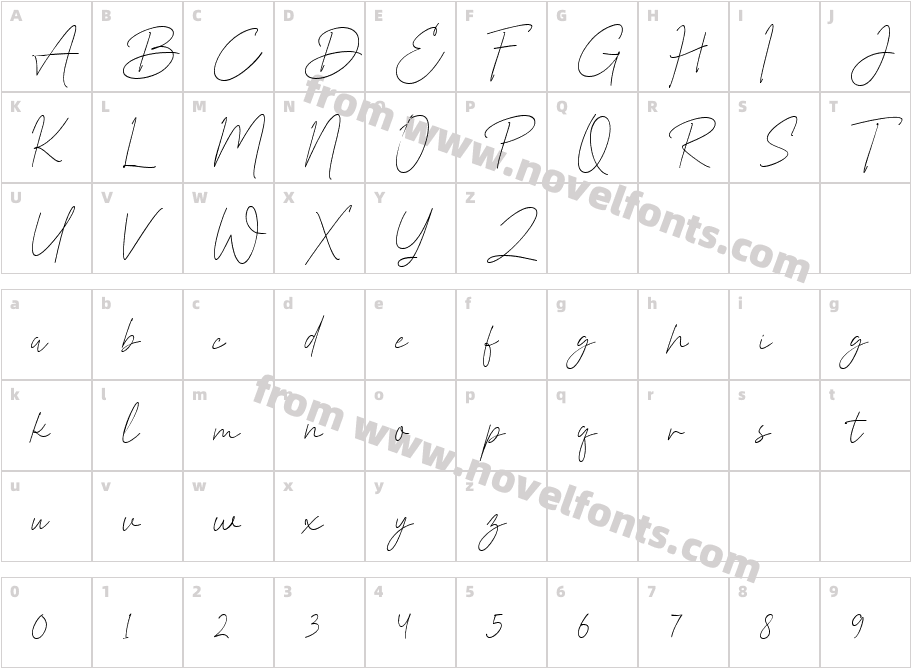 Prettier Script RegularCharacter Map