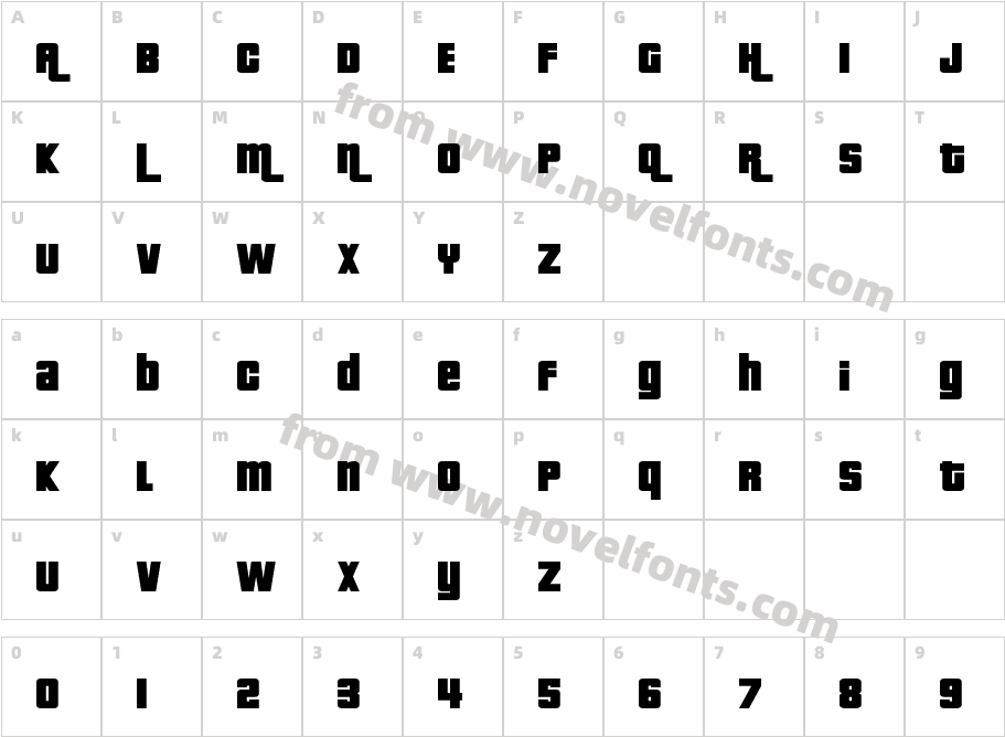 PricedownCharacter Map