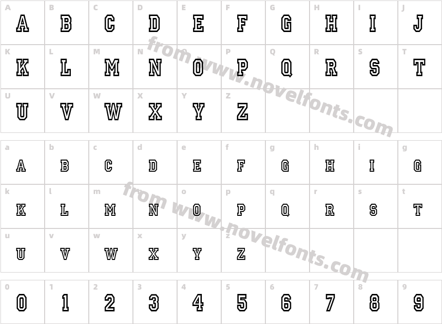 Princeton Condensed NormalCharacter Map