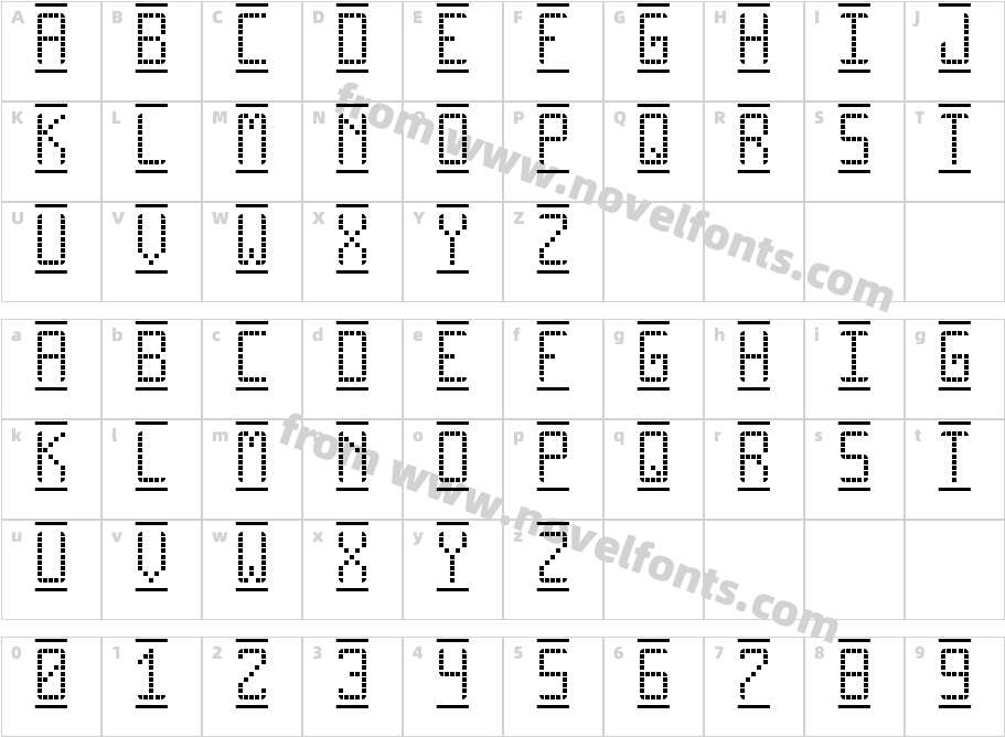 Pro Display tfbCharacter Map