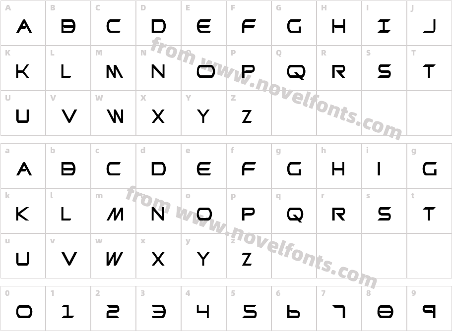 Promethean CondensedCharacter Map