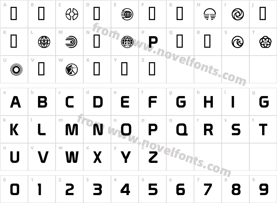 Prototype PavilionCharacter Map