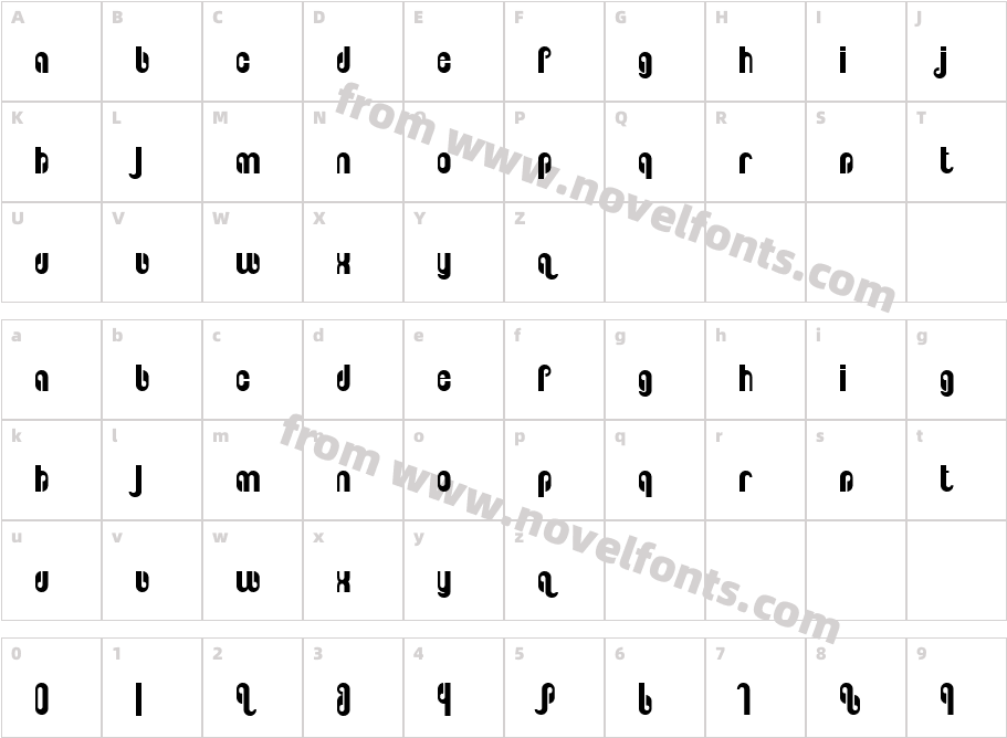 PseudoluxCharacter Map